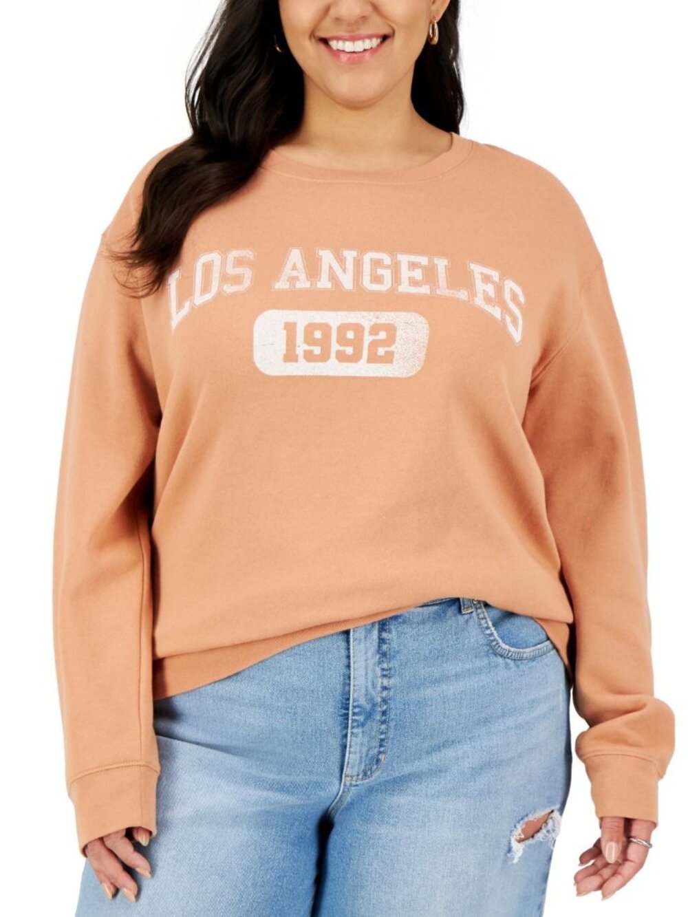 Love Tribe Womens Plus Size Los Angeles Graphic Sweatshirt